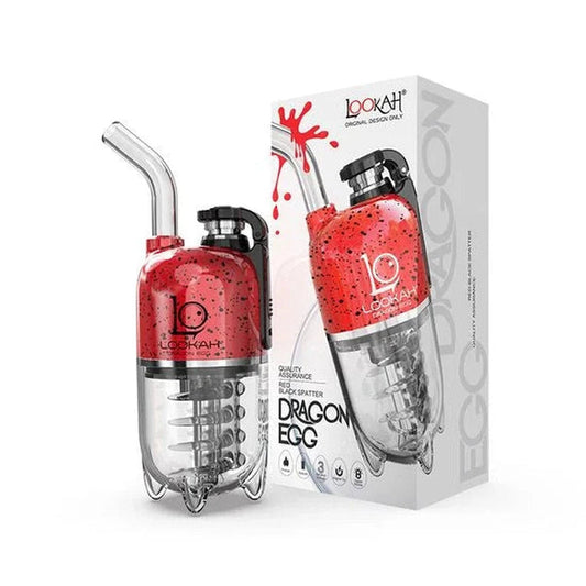 Lookah Dragon Egg Red-Black Splatter