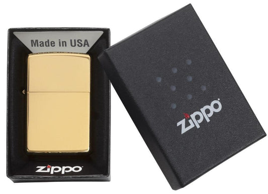 Zippo Lighter Solid Polished Brass