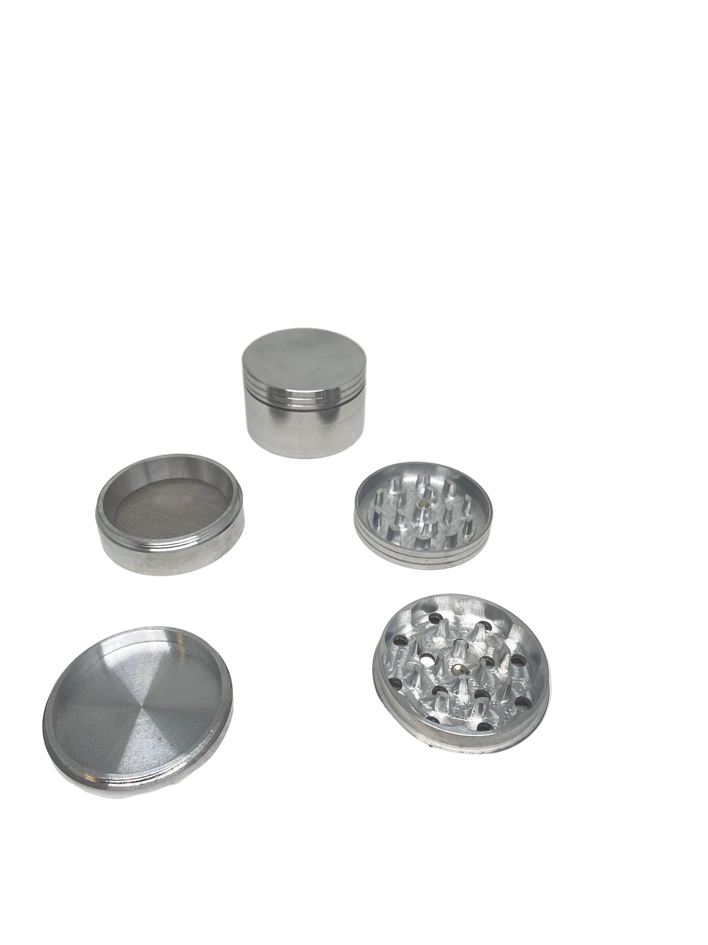 Grinder Multi-Sized Four Piece Silver