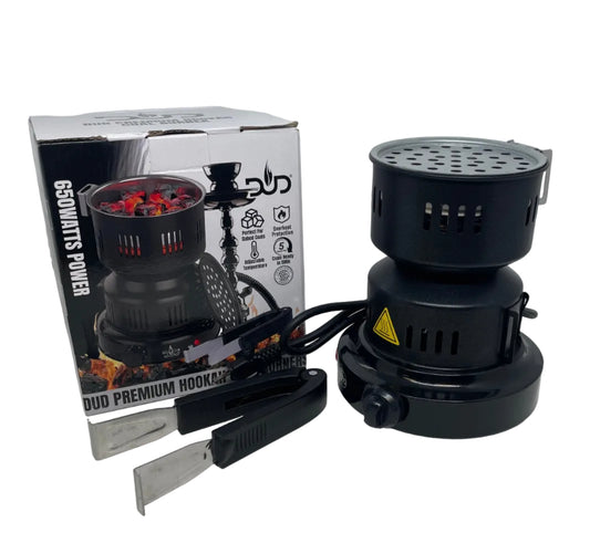 DUD Premium Hookah Coal Burner with Tongs 