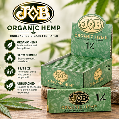 JOB Papers 1 1/4 Organic Hemp