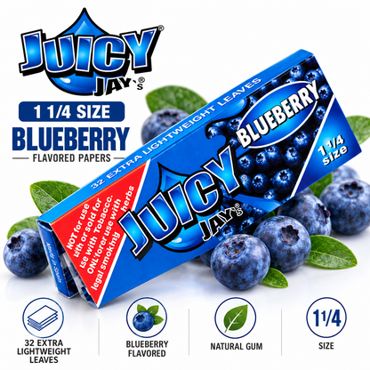 Juicy Jay Papers 1 1/4 Blueberry