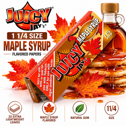 Juicy Jay Papers 1 1/4 Maple Syrup