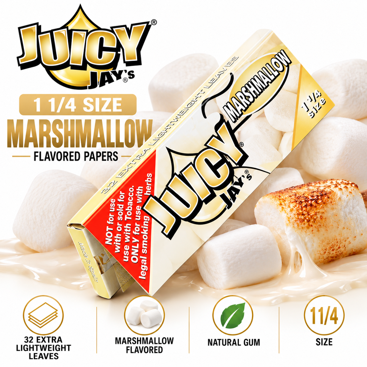Juicy Jay Papers 1 1/4 Marshmallow