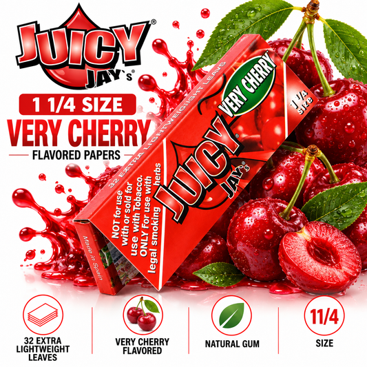 Juicy Jay Papers 1 1/4 Very Cherry
