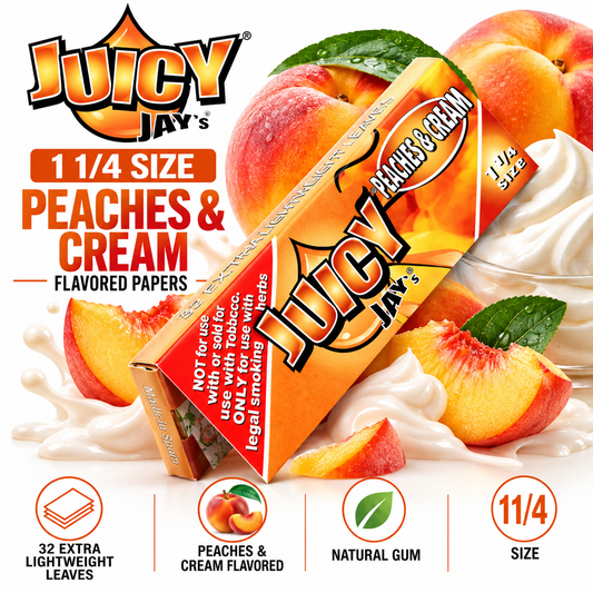 Juicy Jay Papers 1 1/4 Peach Cream