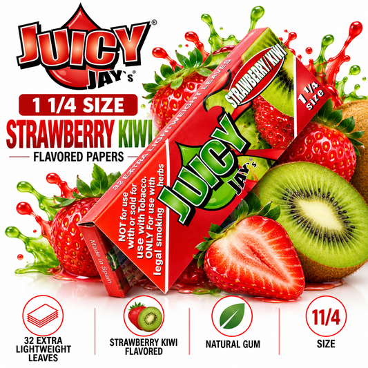 Juicy Jay Papers 1 1/4 Strawberry Kiwi