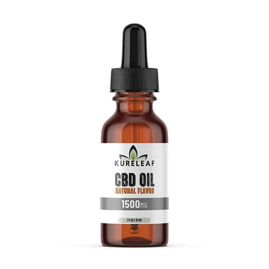 Kureleaf CBD Oil 1500mg Natural Flavor Tincture