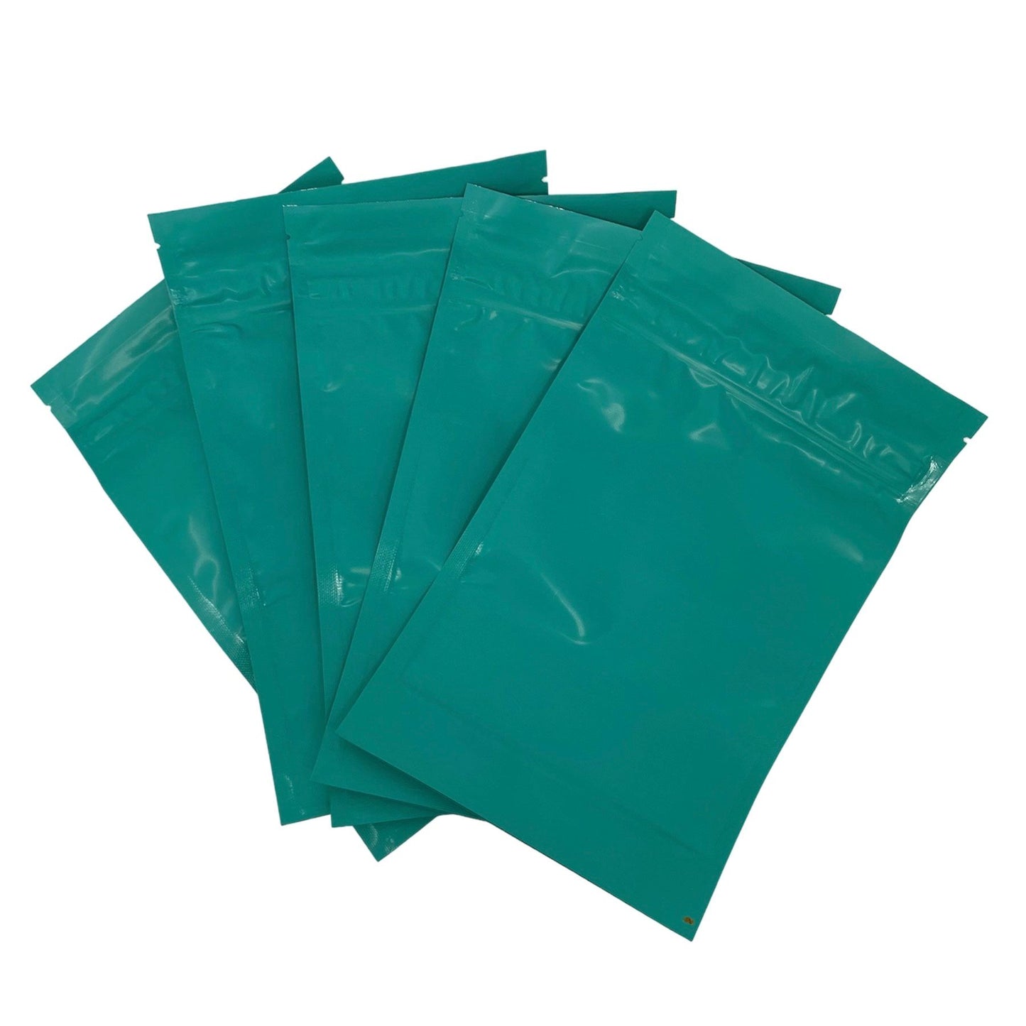 Mylar Bag 1OZ Opaque Green Double Zipper