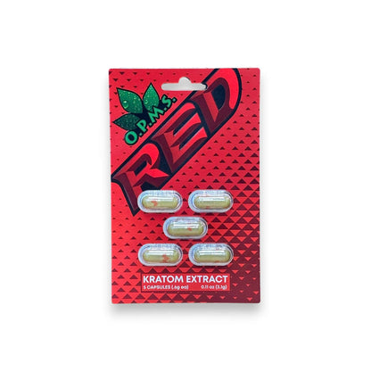 OPMS Red Kratom Extract Capsules