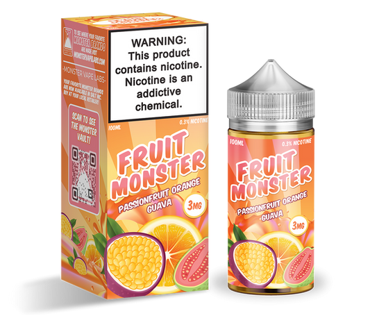 Jam Monster EJuice 100ML Passionfruit Orange Guava 0MG