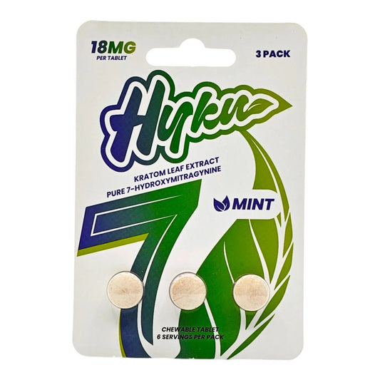Hyku Kratom 7-Hydroxy Tablets 18mg 3ct