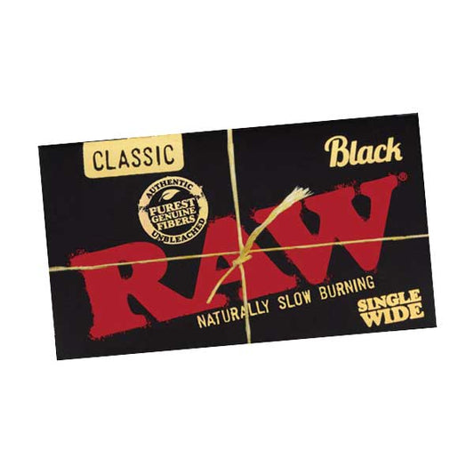 Raw Papers Single Wide Classic Black