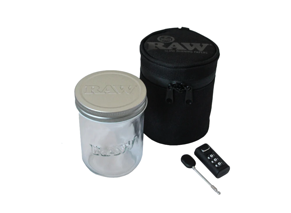 Jar With Lockable Case