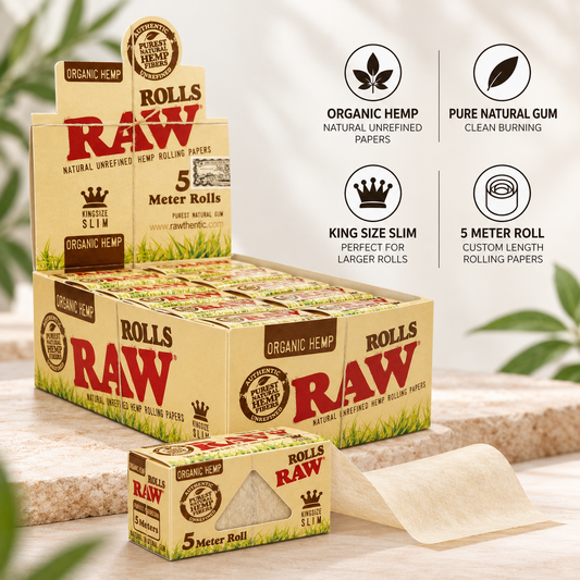 Raw Papers King Slim Organic Rolls 5 Meter