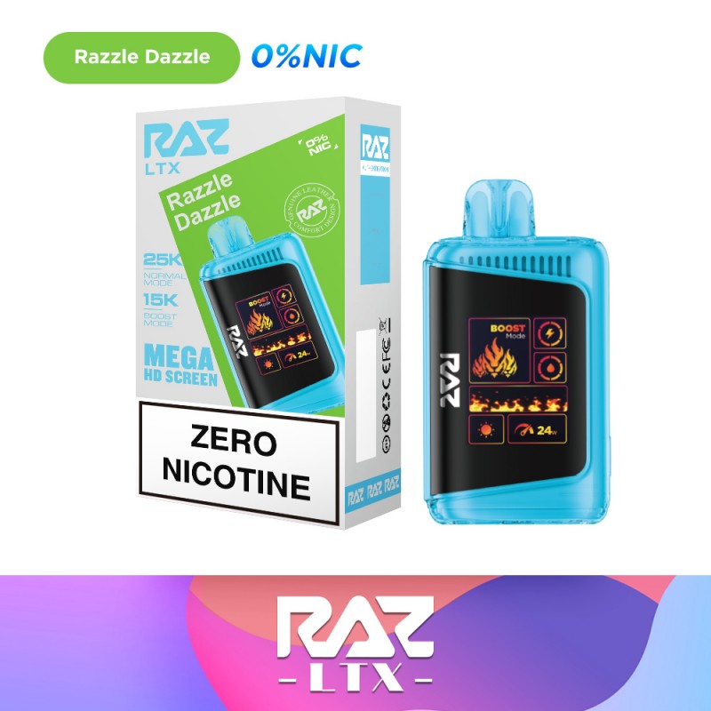 RAZ Vape Bar DC25K Disposable Vape Zero Nicotine