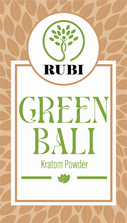 Rubi Kratom Powder 8OZ Bali Green