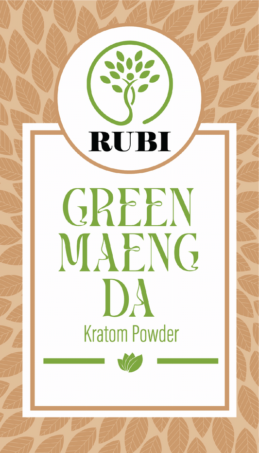 Rubi Kratom Powder 1KG Maeng Da Green v2