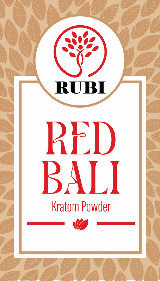Rubi Kratom Powder 8oz Bali Red