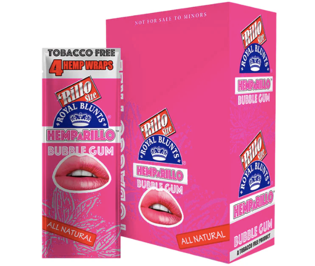 Hemparillo Wraps 4CT Bubble Gum