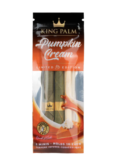 King Palm Cones Pumpkin Cream Mini 2 Count