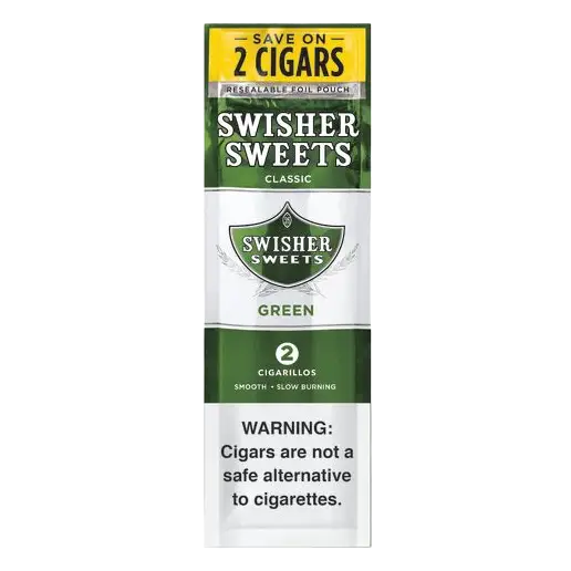 Swisher Sweet Cigarillos 2CT Green