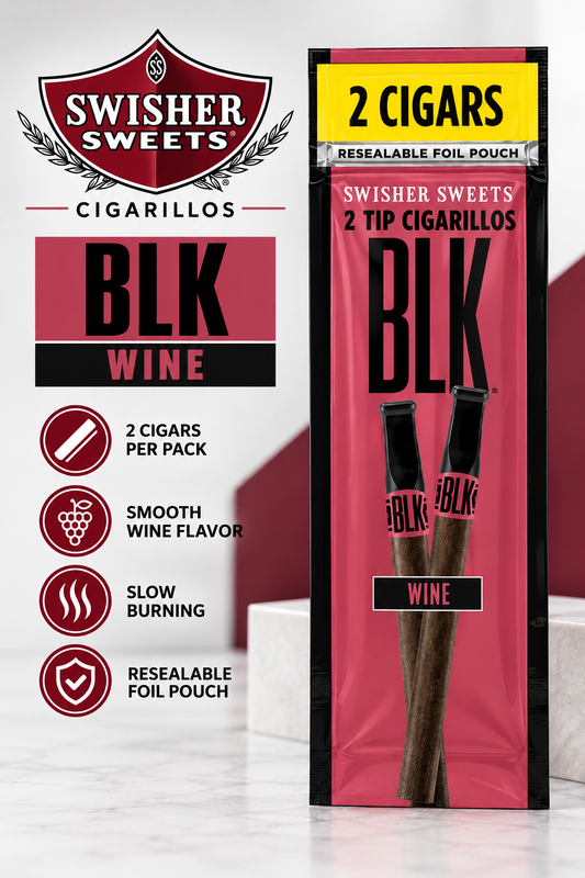 Swisher Sweet Cigarillos 2 Count BLK Wine $1.49