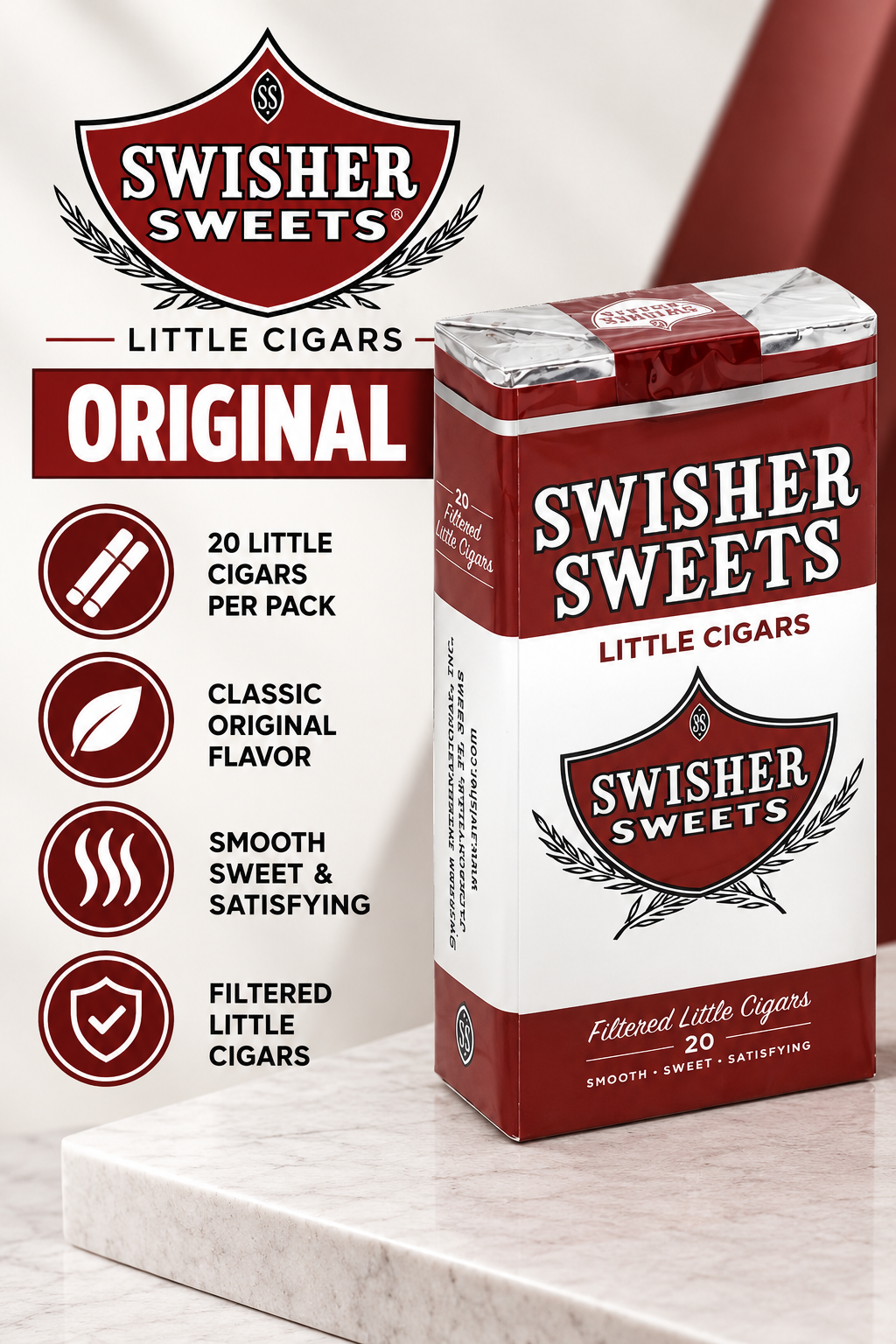 Swisher Sweets 20 Count Little Cigars Original