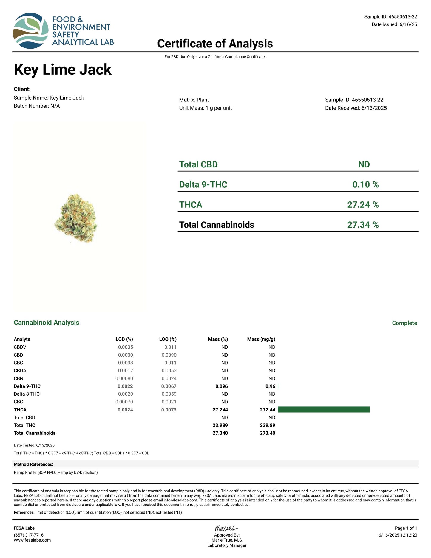 Trip THCA "Key Lime Jack" Flower