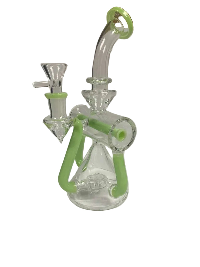 Waterpipe 9" Recycler Style Showerhead Perc Color Mix