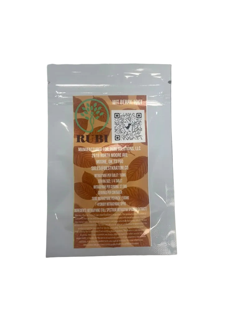 Rubi Kratom MIT Chewable Tablets 150mg