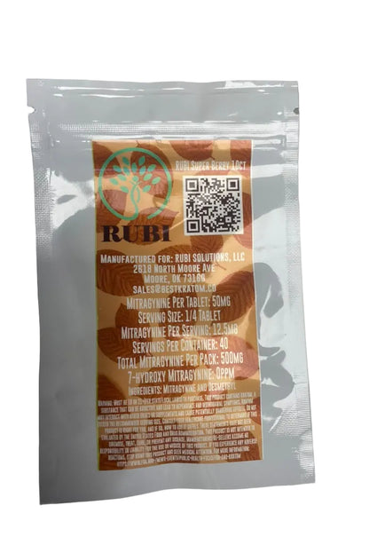 Rubi Kratom Extract Tablets 10 Count