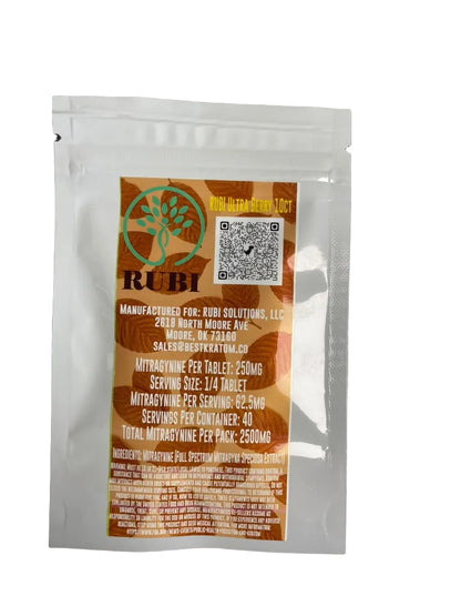 Rubi Kratom Extract Tablets 10 Count