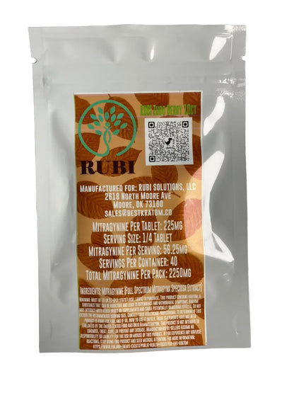 Rubi Kratom Extract Tablets 10 Count
