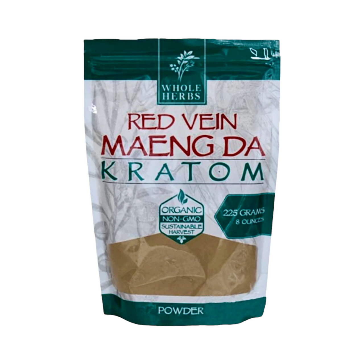 Whole Herbs Kratom Powder 8OZ Maeng Da Red