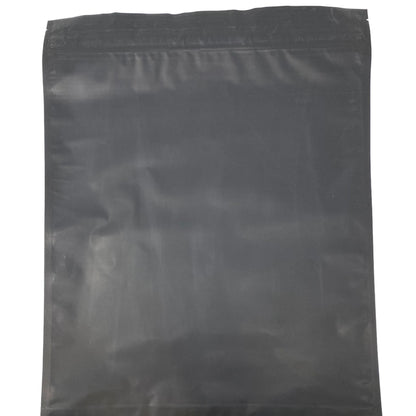 Mylar Bag 1LB Opaque Black Double Zipper