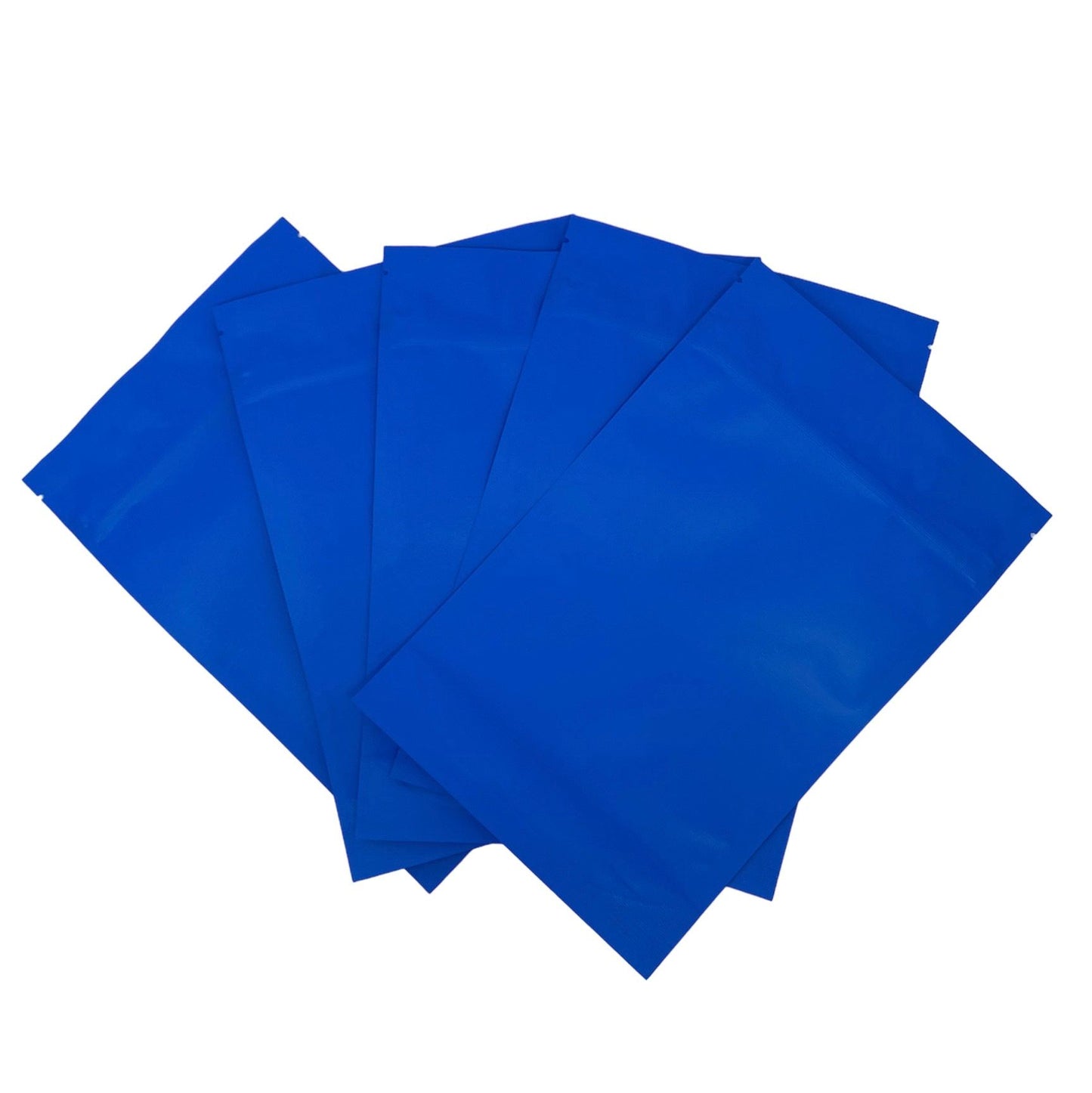 Mylar Bag 1OZ Opaque Blue Double Zipper