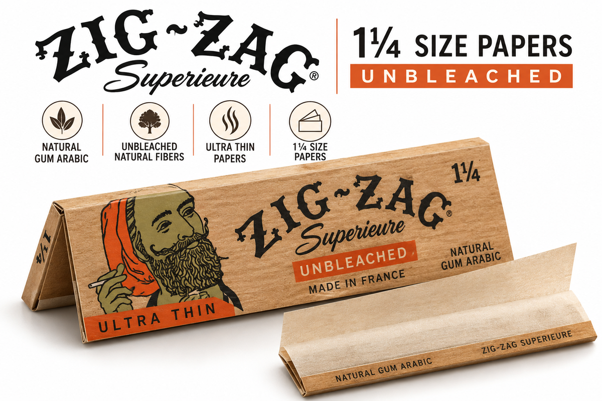 Zig Zag Papers 1 1/4 Unbleached
