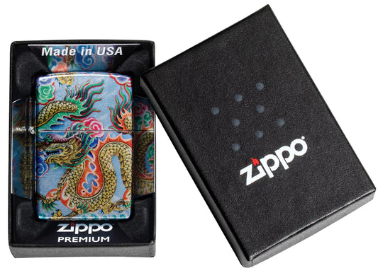 Zippo Lighter Dragon Design