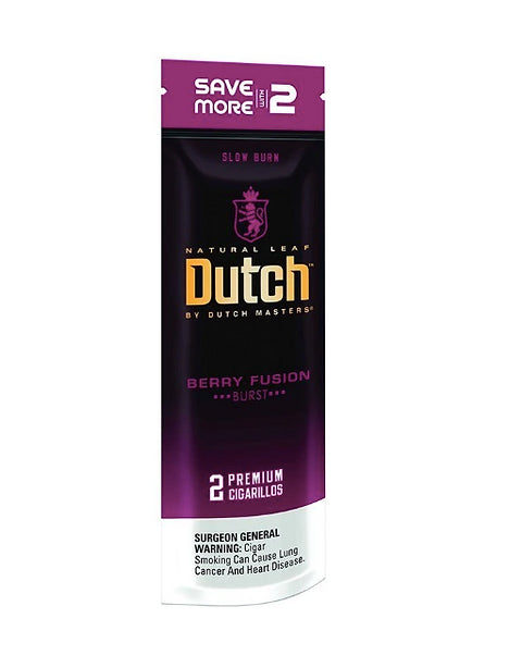 Dutch Cigarillos 2CT Berry Fusion $1.29