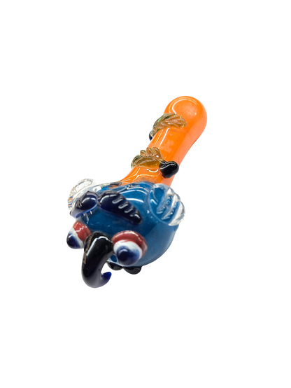 Handpipe 4" Monster Swirls Mixed Colors