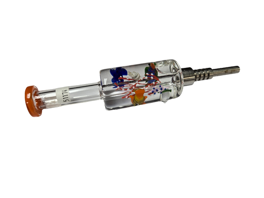 Nectar Collector 6" Glycerin Chamber Titanium Orange