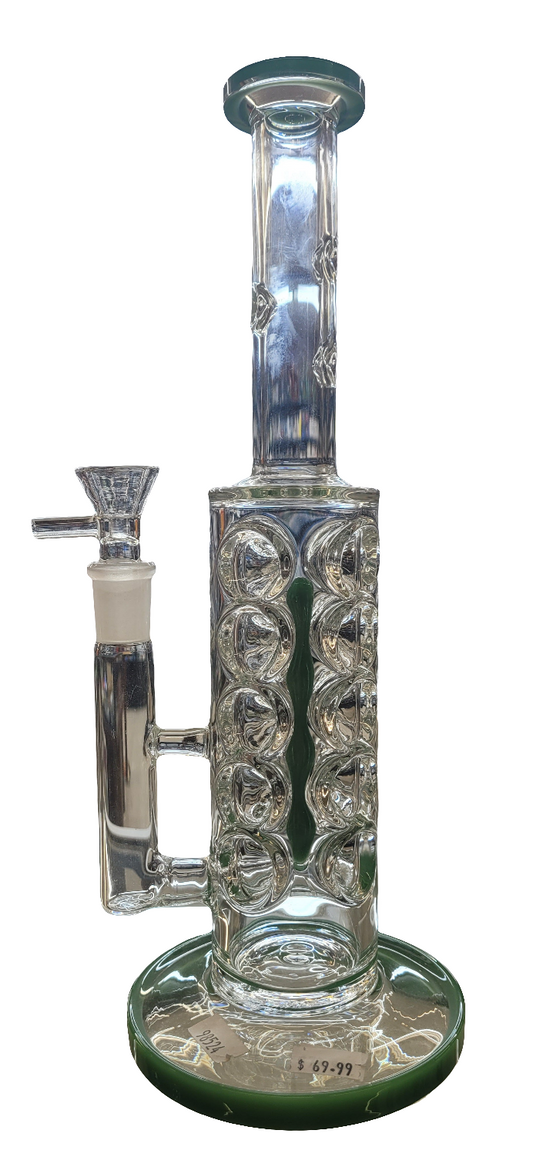 Waterpipe 11" Striaght Glass Multi-Grip