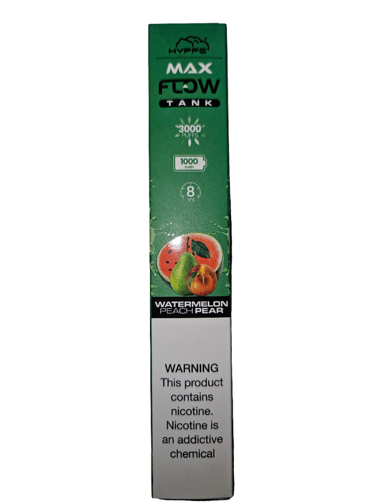 Hyppe Vape Max Watermelon Peach Pear 3000 Puffs