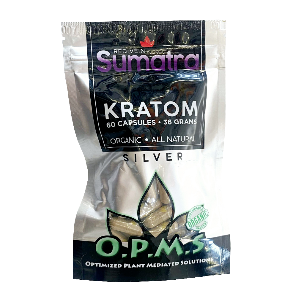 OPMS Kratom Caps 60CT Silver Sumatra Red