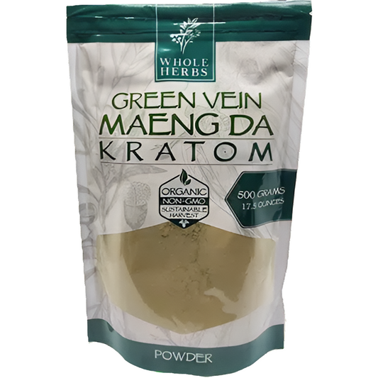 Whole Herbs Kratom Powder 17.5OZ Maeng Da Green