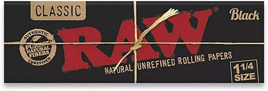 Raw Papers 1 1/4 Classic Black