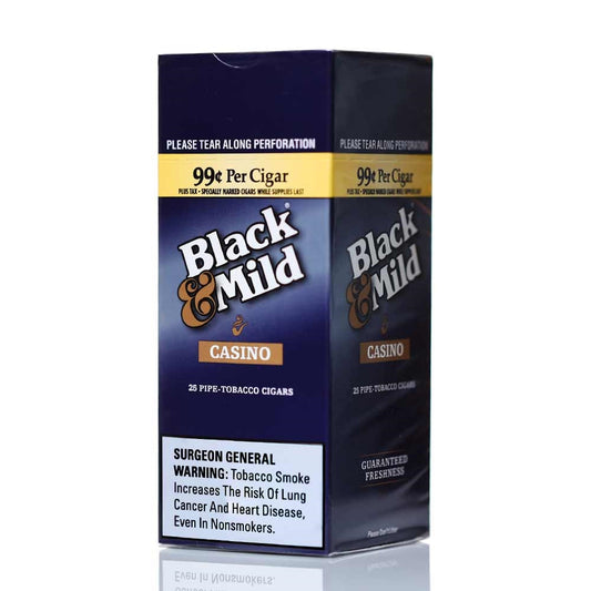 Black & Mild Cigarillos 1CT Casino Plastic Tip