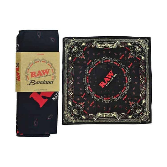 Raw Branded Black Bandana