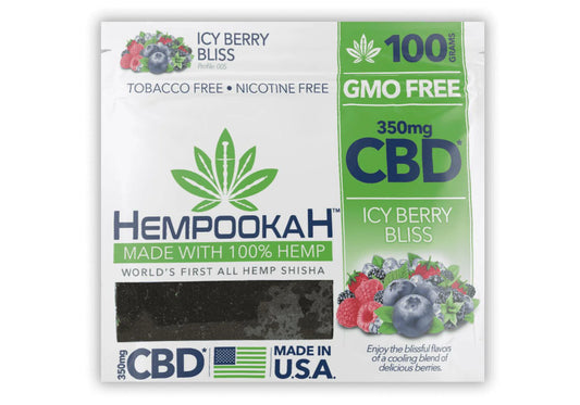 Hempookah Shisha 100G Icy Berry Bliss 350MG